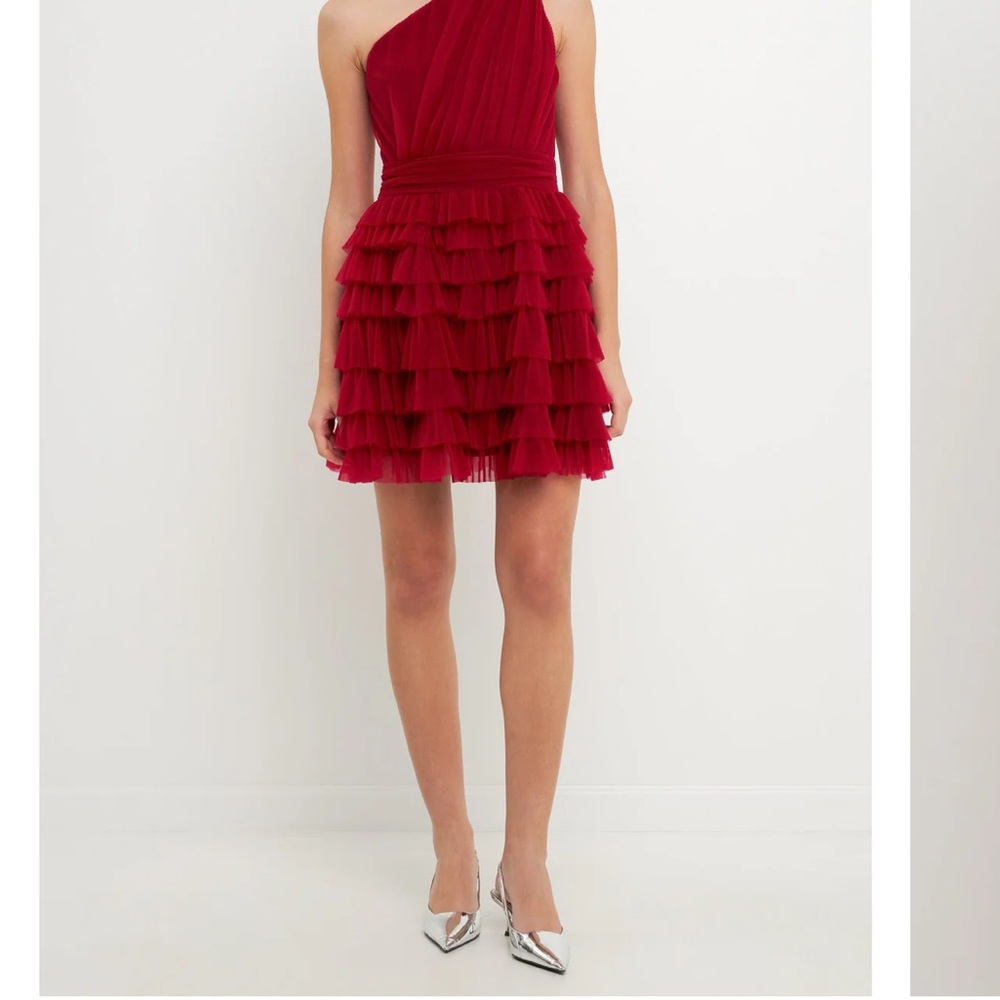 Endless Rose Tiered Tulle Mini Dress